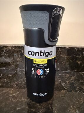 Contigo Black Travel Mug w/Autoseal Lid *NEW*